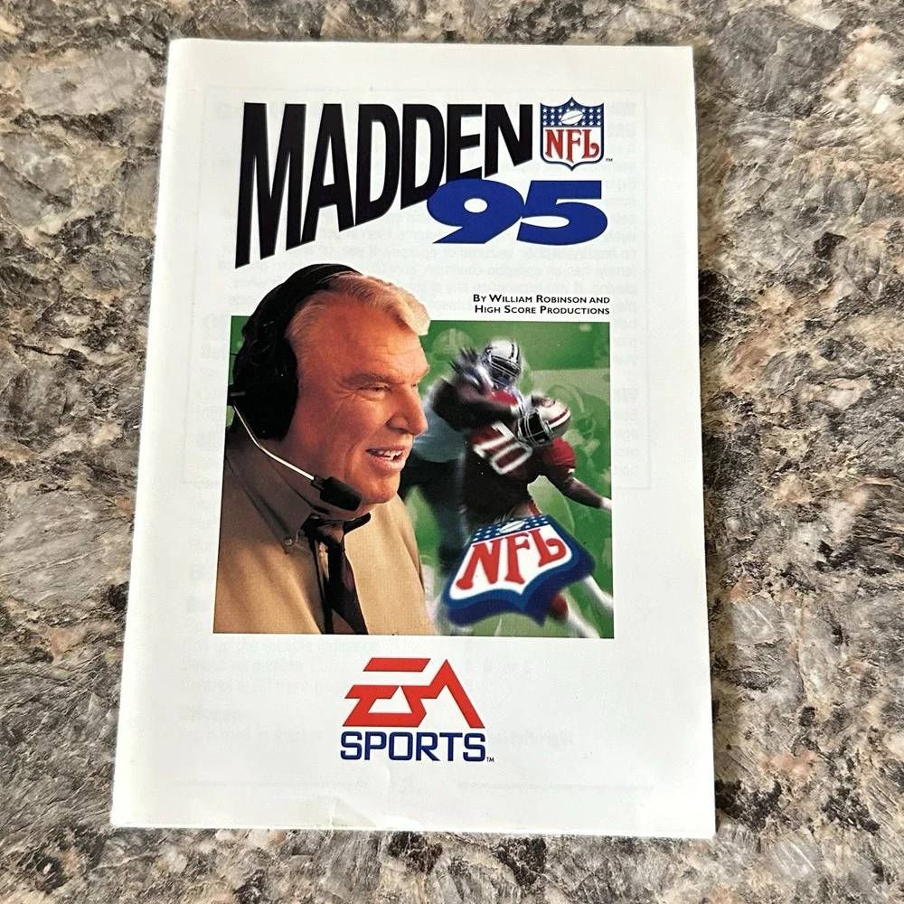 Used EA Sports Sega Genesis Madden 95 w/case team profiles And Inserts.